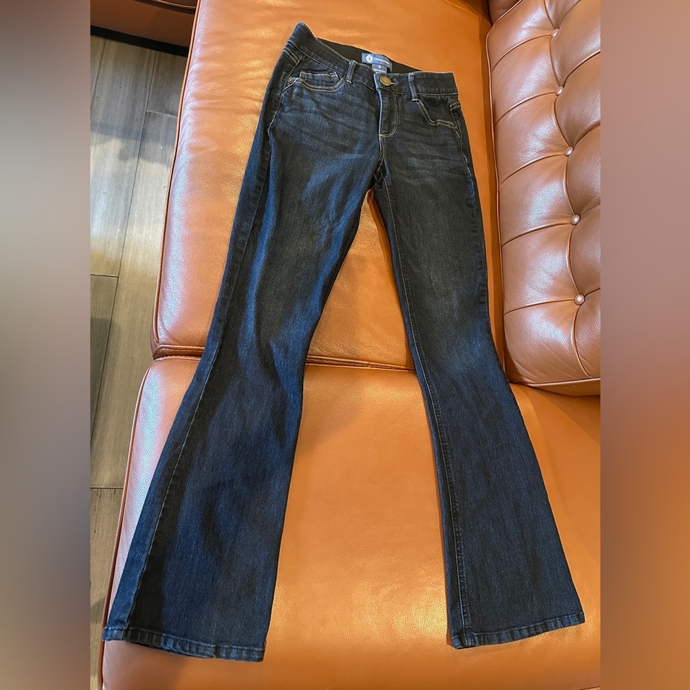 Dark Wash Jeans With Slight Flare